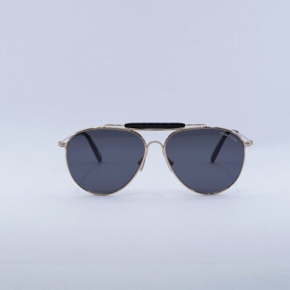 🕶️ New Tom Ford Raphael-02 FT0995 28A Sunglasses - Gold Frame, Smoke Lenses - Picture 3 of 10